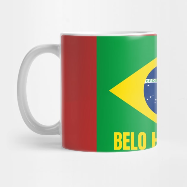 Belo Horizonte City in Brazilian Flag by aybe7elf